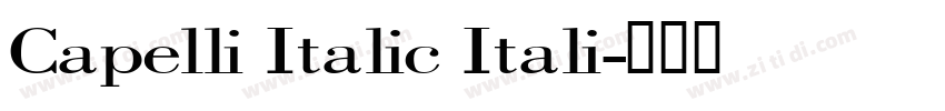 Capelli Italic Itali字体转换